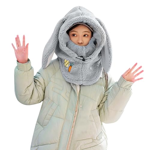 Calentador de cuello y gorro ruso de invierno para mujer en capas para el frio
