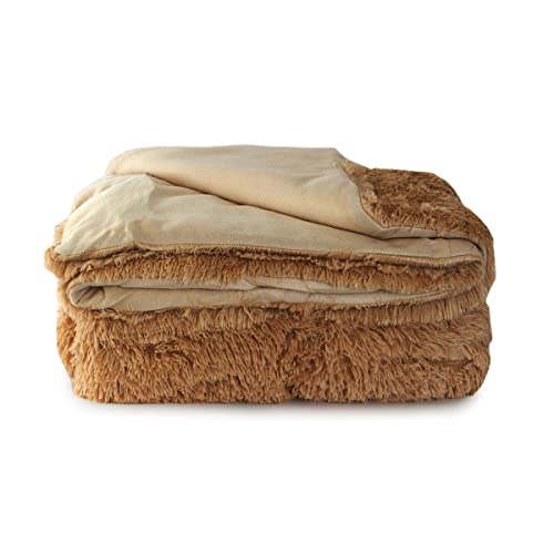 trapunta in pelliccia matrimoniale BIANCALUNA art. fluppy (tortora)