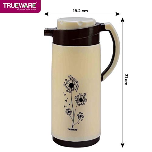 Trueware-Plastic-Ruff-Tuff-Thermos-Jug-1800-PP-1500ml-Brown Trueware Plastic Ruff Tuff Thermos Jug 1800 PP- 1500ml, Brown