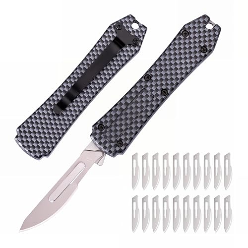 Image of Little World Folding Utility Knife Quick Change Box Cutter with 20 Blades