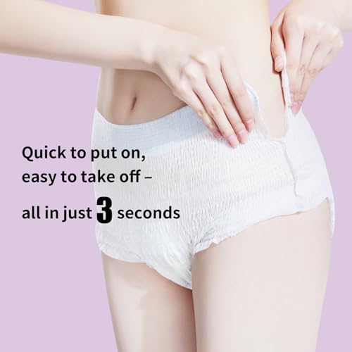 Image of Organic Cotton Disposable Period Underwear for Women, S /M, 12CT