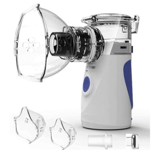 Nebulizador Inalador Portátil Sem Fio Silencioso Para Crianças e Adultos Idosos Ultrassonico Vaporizador Tratamento Para Asma Bronquite Bem Estar Saude Premium