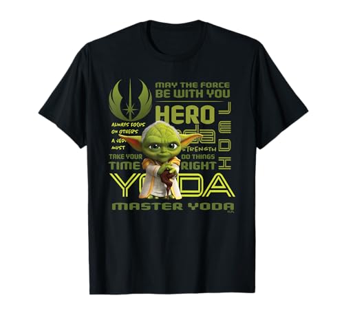 Star Wars Young Jedi Adventures Master Yoda Jedi Hero T-Shirt