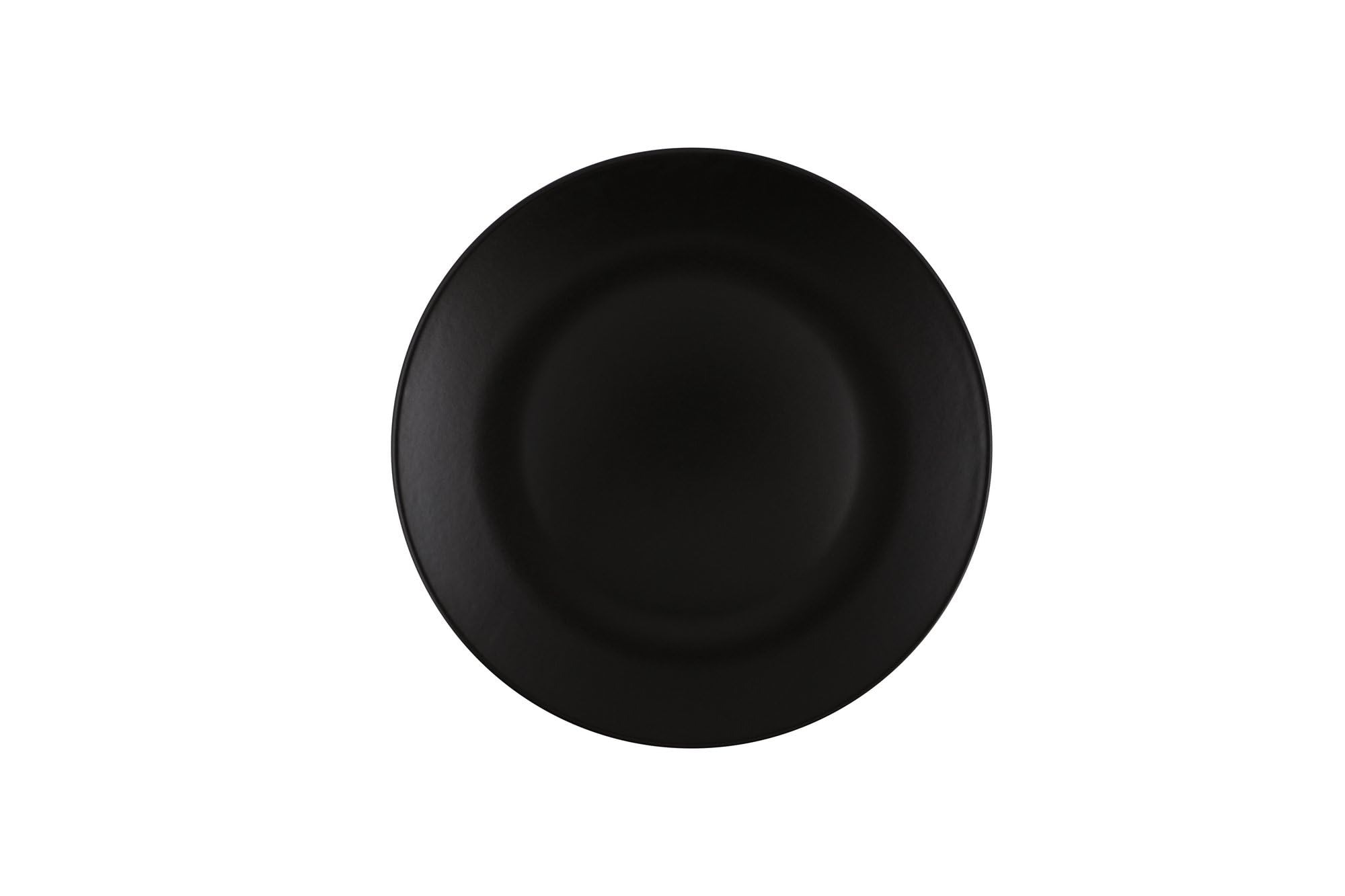 Juego de Vajilla Elegante de Cerámica Negra Mate (12 Piezas) | 100% Gres, Antibacteriano, Fácil de Limpiar, Resistente al Choque Térmico | Apto para Lavavajillas y Microondas