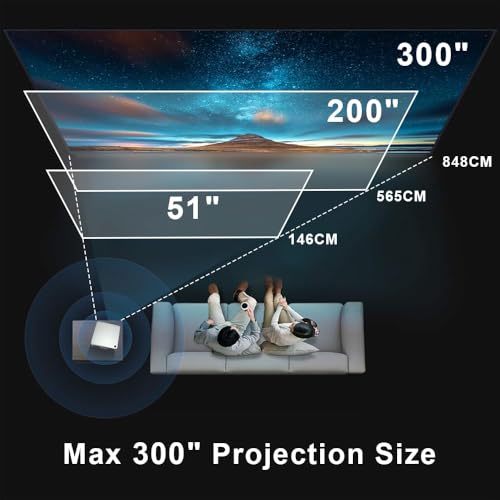 Image of TOPTRO X6 Projector, Small Size, High Brightness,13000 Lumens, 1080P & 4K Compatible, Projector (X20)