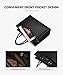 LOVEVOOK Laptop Tote Bag for Women, Leather Office Work Bag Briefcase fit for 15.6 inch Laptop, Large Teacher Computer Bag Handbag,2pcs Set Leather/Black