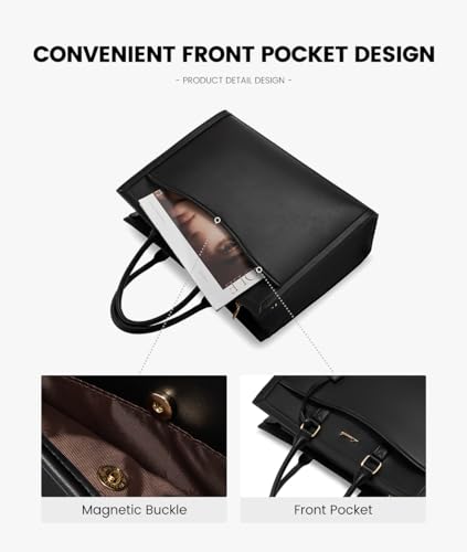 LOVEVOOK Laptop Tote Bag for Women, Office Work Bag Briefcase fit for 15.6 inch Laptop, Large Capacity Teacher Bag Handbag4