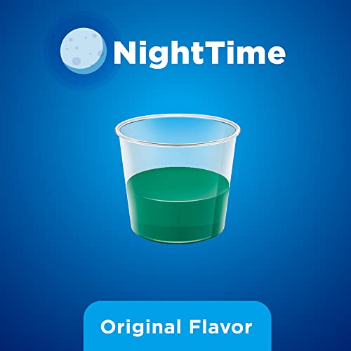 Amazon Basic Care Nighttime Severe Cold & Flu Liquid, Original, 12 Fl Oz #TOP6