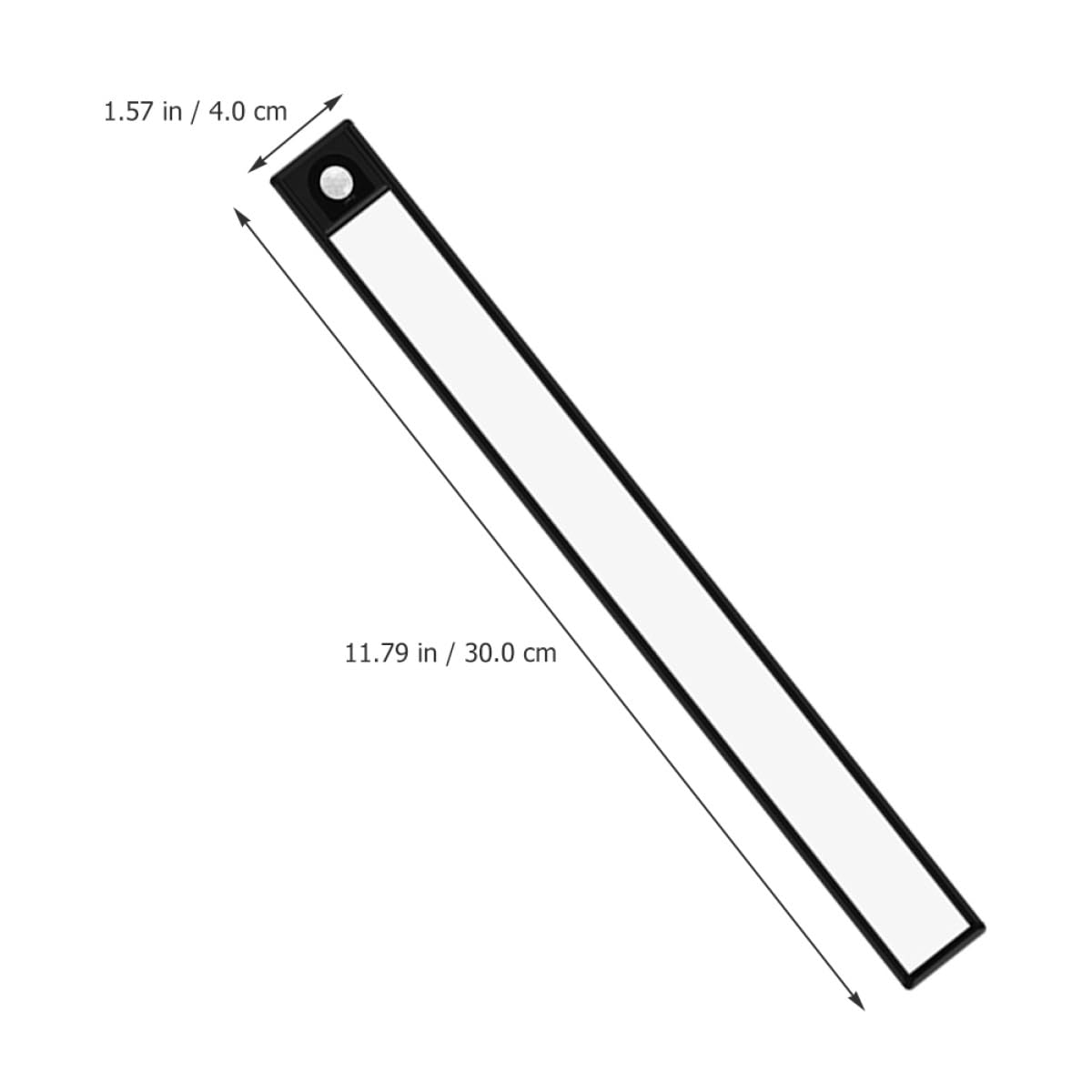 Hohopeti Éclairage LED sous Meuble 30 Cm Noir de Mouvement, Bande Lumineuse Rechargeable, Lumière Neutre pour Placard, la Cuisine, Chambre et Bureau