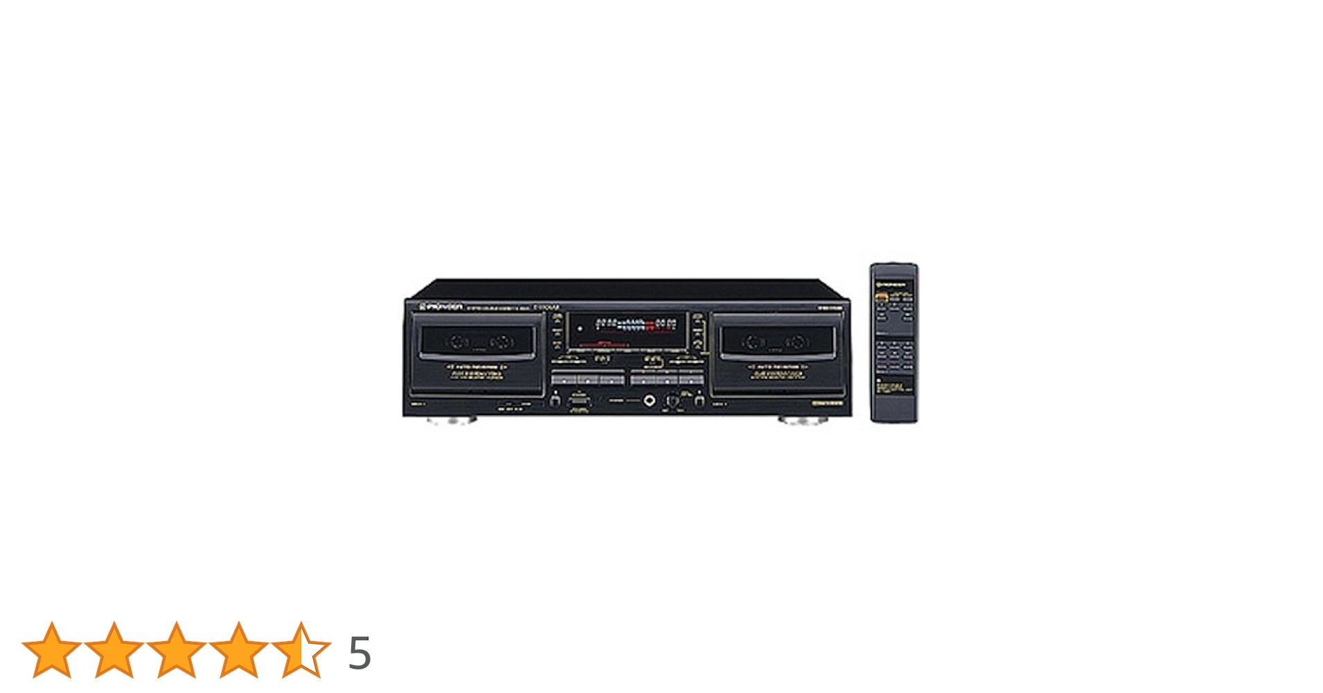 PIONEER T-W01AR ダブルカセットデッキ 録音再生動作品 現状渡し品 T-W01AR｜Pioneer ALCA・TDNS搭載ダブルリバースデッキ ｜中古品