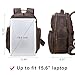 TIDING Full Grain Leather Backpack for Men 15.6 Inch Laptop Bag Large Capacity Business Travel Hiking Shoulder Daypacks