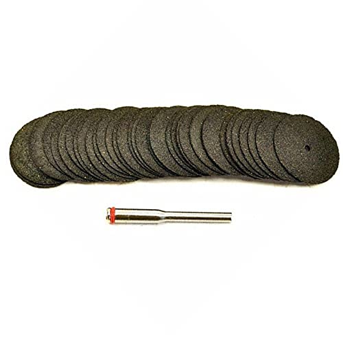 36 pièces/lot 24mm lame de disque de roue de coupe en résine + 1 Kit de coupe de mandrin pour outil rotatif