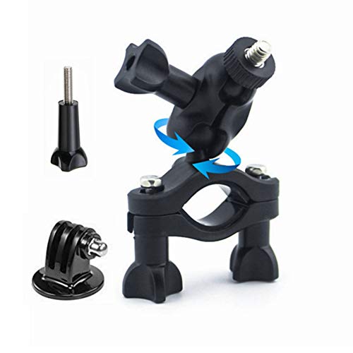 Motorcycle Handlebar Mount Adapter, Universal Bike/Bicycle Bracket Mount Holder for GoPro Hero/Bluetooth Speakers/Cameras/Recorders