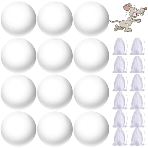 CLIUNT Repelente de roedores, Ahuyentador de Ratones, repelde de ratones, Antimosquitos Repelente Mosquitos Anti Cucaracha Más Eficaz que los Ultrasónico de Plagas 12 Bolitas