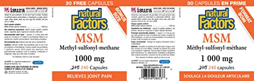 Natural Factors Msm 1000Mg 240Ct, 240 Ct #TOP1