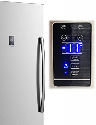 Smad Upright Freezers 21 Cubic Feet All Fridge/All Upright Freezer Convertible, Frost Free Freezer Upright Refrigerator, Digital Control, Door Ajar Alarm, Stainless Steel #TOP7