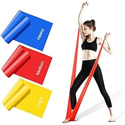 Cinta De Fitness Gomas Elasticas Musculacion (3 Unidades), Skin-Friendly Bandas con 3 Niveles de Resistencia, Fitness para Ejercicios de Yoga, Pilates, Estiramientos, Musculacion