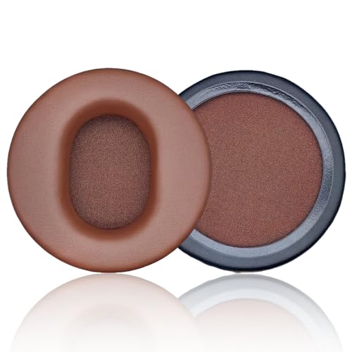 105MM Replacement Ear Pads for AUDIO TECHNICA Headphone ATH-A900, ATH-AD500X, ATH-A700, AD700X, AD900X, ATH-A990Z, ATH-R70X, ATH D700X, AD1000X, AD2000X, ADG1X Headphones Non wrinkled Earpads. (Brown)
