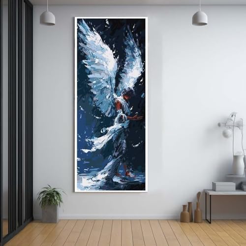 Diamond painting les ailes strass carrés idée cadeau adulte grand format