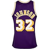 Mitchell & Ness Swingman Magic Johnson L.A. Lakers 84/85 Trikot (L, Lilac)