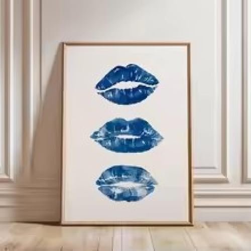 Impression sur toile baiser glamour grand format 70 x 90 cm épuré - 3