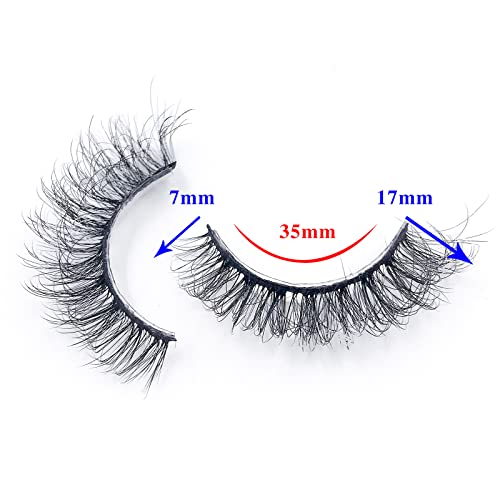 Iflovedekd 10 Pairs Colored Lashes White Color Eyelashes Russian Strip Lashes With Color Wispy Faux Mink Lashes Fluffy Long False Eyelashes Colored Eye Lashes Reusable Color Lashes Strips #TOP3