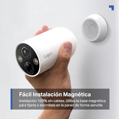 Miniatura 6 de 2024 Nuevo Tapo C425 - Cámara Wi-Fi De Batería Para Exterior Interior, 2k Qhd, 10000mah, Ia Mejorada, Visión Nocturna A Color, Base Magnética, No Requiere Hub, Compatible Con Panel Solar