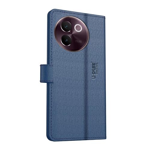 Image of U-Case Compatible with Vivo V30e 5G Flip Cover| Leather Finish | Inside Pockets & Inbuilt Stand | Shockproof Wallet Style Magnetic Closure Back Cover Case