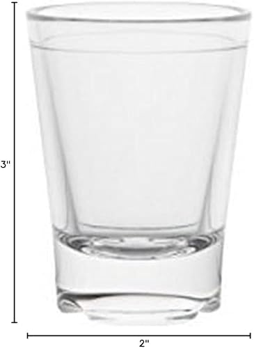 Miniatura 8 de Strahl Cristal irrompible para disparos con pies, cristalería transparente de policarbonato inastillable, anteojos cortos, gruesos y resistentes de