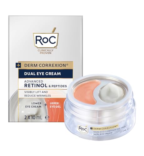 Creme para os Olhos RoC Derm Correxion Dual | Creme para o Contorno dos Olhos com Retinol e Peptídeos | 20 ml