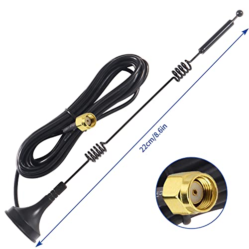 Aediko 4Pcs Dual Band Wifi 2.4Ghz 5Ghz 5.8Ghz 9Dbi Rp-Sma Male Antenna For Wireless Security Camera Surveillance Recorder Vehicle Truck Trailer Rear View #TOP1