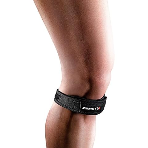 Zamst JK Band Sports Patella Band With Pressure Pad Relieving Pain On the Tendon For Patella Tendinitis-for Volleyball, Basketball, Running, Tennis, Pickleball-Black, Medium Cover