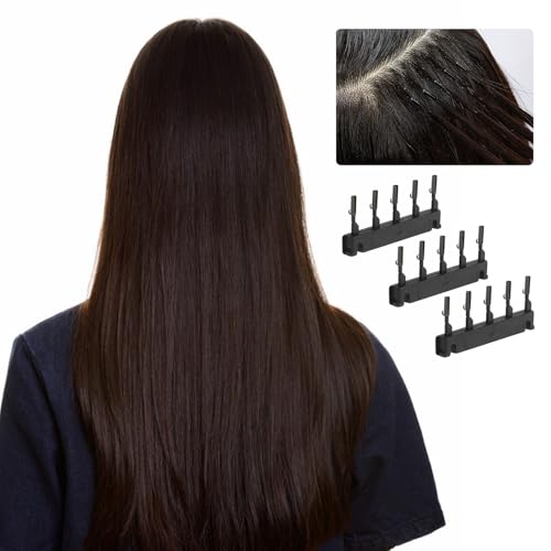 Clips 6d extension cheveux réutilisables | Accessoires noirs invisibles - 4