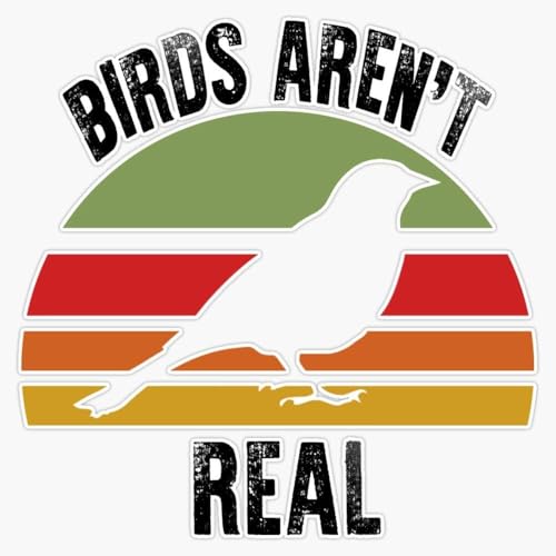 WSQ 2-Pack Birds Not Real Vinyl Sticker