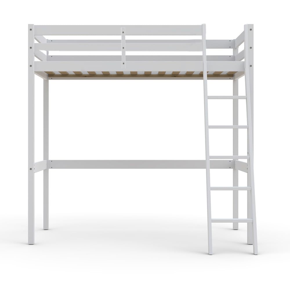 WEBER INDUSTRIES Lit Mezzanine Studio 140x190 + 1 sommier/Blanc