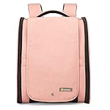 Texsens Pet Carrier Backpack with Window Blind for Small Cats Dogs, Ventilated Design, Safety Straps, Buckle Support, Collapsible, Designed for Travel, Hiking, Winter Outing, Outdoor, Go to Vet