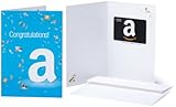 Amazon.com $300 Gift Card in a Greeting Card (Congratulations Design)
