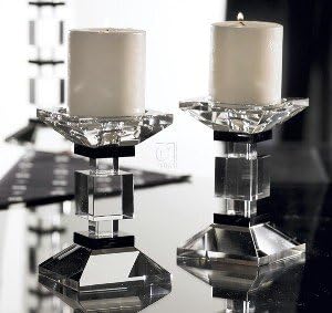 Cambridge Candle Holders with Black Accent, Set of 2