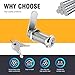 1Pack Cabinet Lock with Keys 1-1/2 Inch Cam Lock Keyed Alike File Cabinet Locks for Cabinets Drawers Tool Box Mail Box RV Storage Locks Replacement, Zinc Alloy