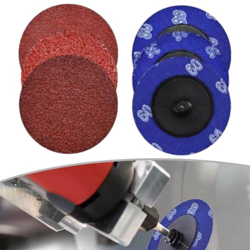Lot de 100 disques de ponçage en tissu polyester robuste grain 60