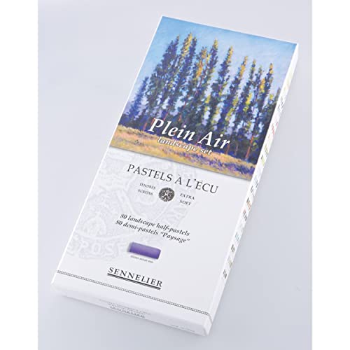 Savoir-Faire Sennelier Soft Pastels Half Stick Set 80/Pkg-Plein Air Landscape #TOP2
