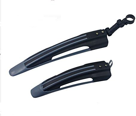 Outdoor Manager-Lightweight Bike Mudguards Front&Rear Fenders Tyre Set Mud Guards For MTB Road Bike Bicycle Silver/Black