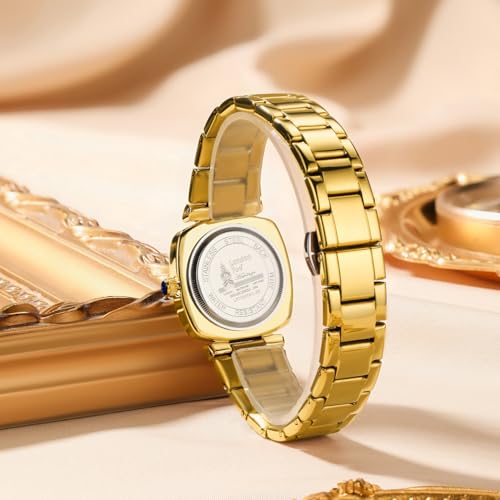 Image of London Fog Salisbury Collection Watch for Women with Geometric Patterned Dial, Crystal Hour Markers Quartz Movement and Stainless Steel Strap - LFW20001
