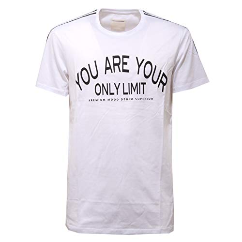 T-shirt en coton 2933AC blanc pour les journees d'ete homme