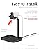 Universal 2 in 1 Wireless Charger Dock with Adjustable Smartwatch Stand, Compatible with Samsung Galaxy, Google Pixel, Huawei, Garmin, AMAZTIM, Fossil, Fitbit, Amazfit, xiaomi, Suunto (02SW-B)