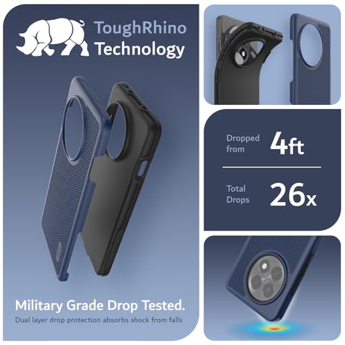Image of TUDIA [MergeGrip Designed for OnePlus 13R Back Cover 5G (2025) - [Military Grade Drop Tested] Dual Layer Shockproof Slim Rugged Tough Heavy Duty Protective Phone Case - Indigo Blue