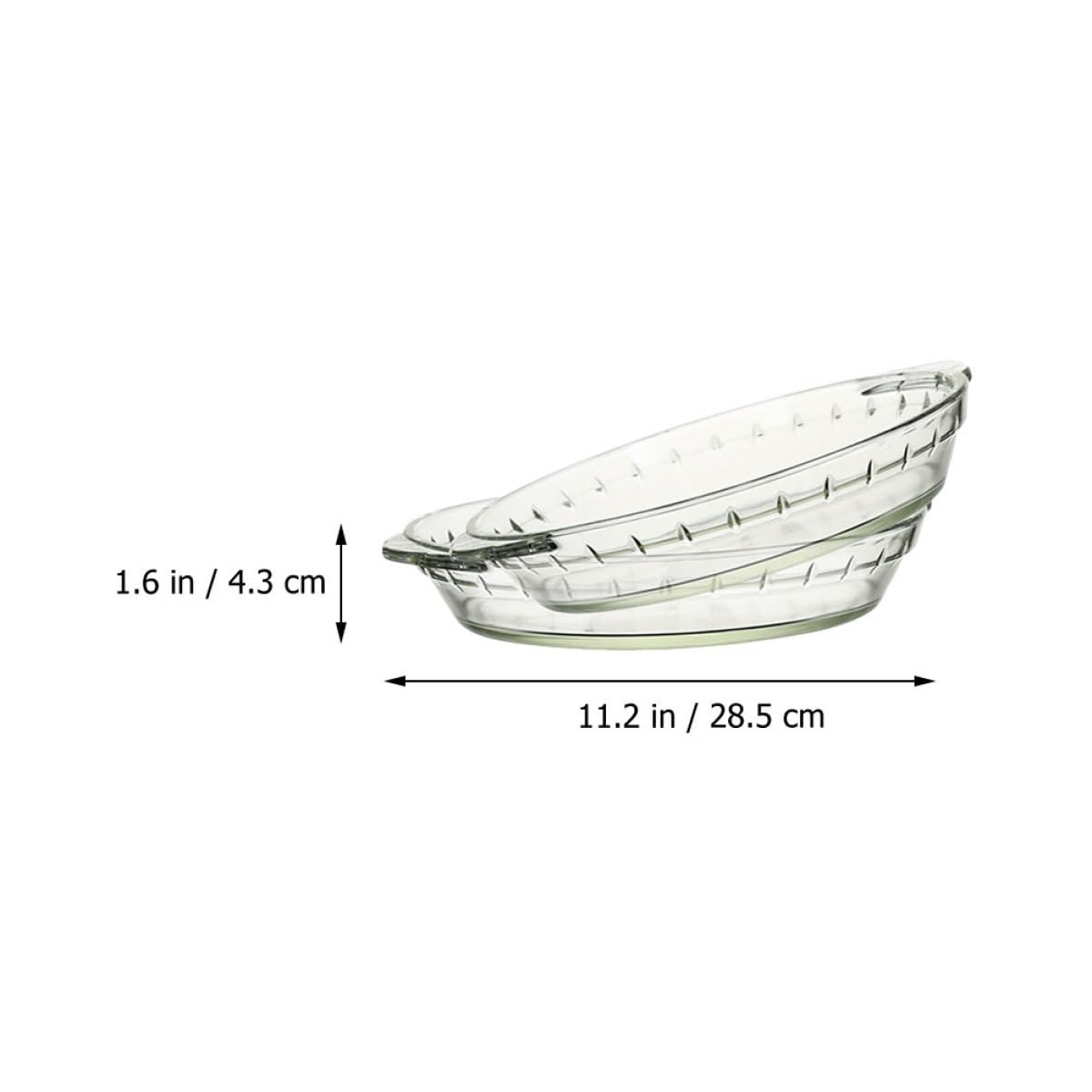 Toyvian 2 Stück Glasbackblech aus Gehärtetem Glas mit Mikrowellen und Kühlschranktauglichkeit für Gebackene Reisgerichte und Aufläufe Hitzebeständig und Bruchfest