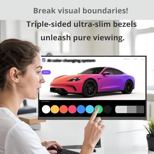 Image of Chengying Touch Screen Monitor | 27 inch FHD | Ultra Narrow Bezel Monitor | On-Cell Touch Display | TM001Ultra Series