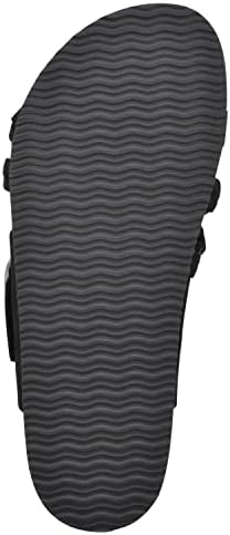 WHITE MOUNTAIN Shoes Healing Women's Flat Sandal, Black/Nubuck, 8 M | Image 6