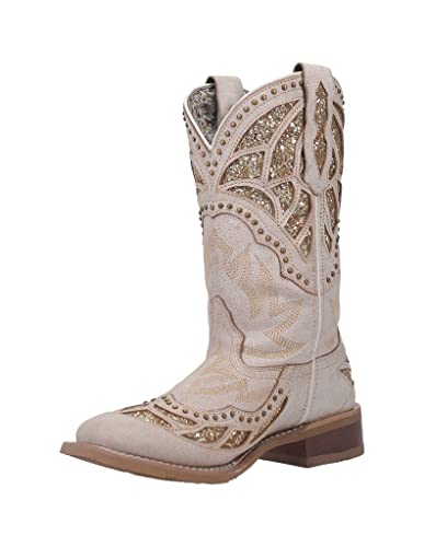 Laredo Women's Eternity Glitter and Studded Leather Boots #TOP26